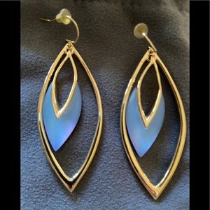 NWOT Alexis Bittar earrings periwinkle color